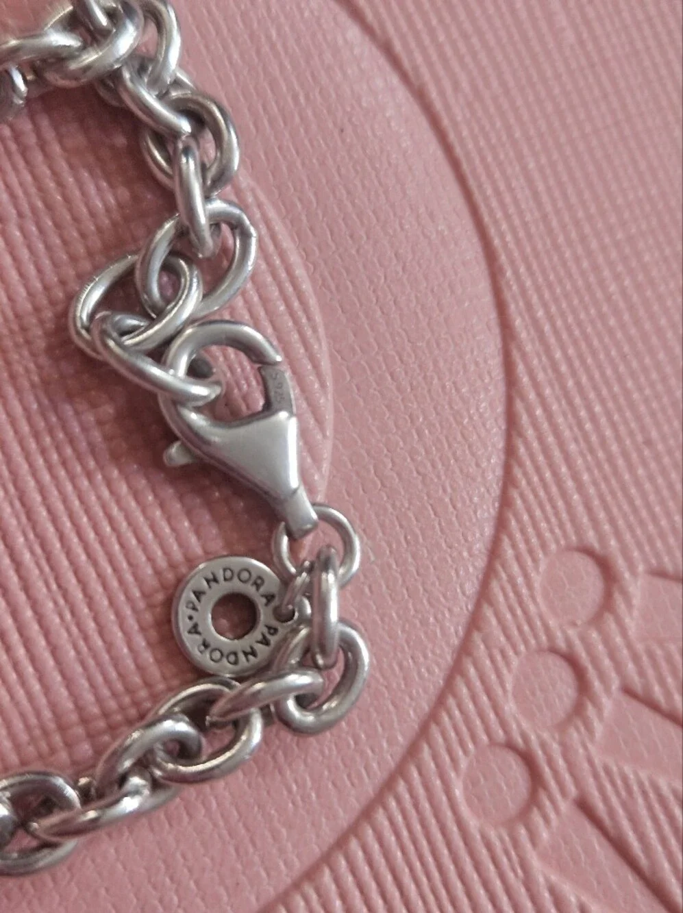 Pandora Sterling Silver Bar Chain Bracelet - 'Helen' Engraving Lenght 6.3